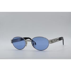 STING 4170 Silver and Blue Round Sunglasses